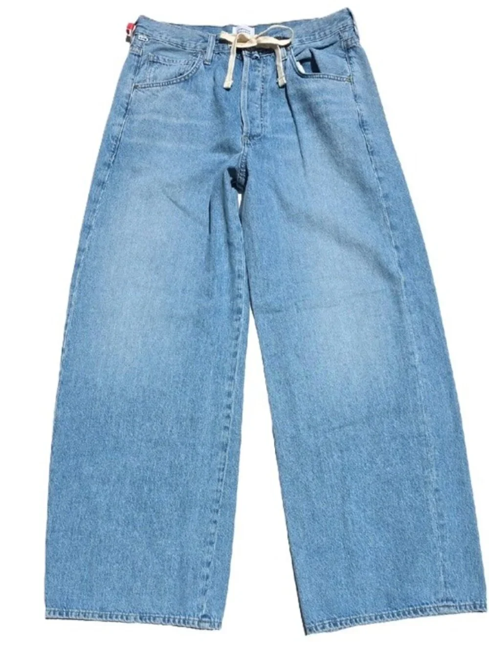 NEW $298 CITIZENS OF HUMANITY BRYNN DRAWSTRING HIGH RISE JEANS IN BLUE #3 SZ 28 - Picture 5 of 16